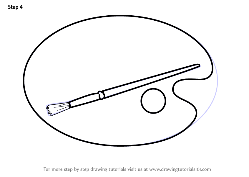 846x600 Learn How To Draw An Artist Canvas Palette