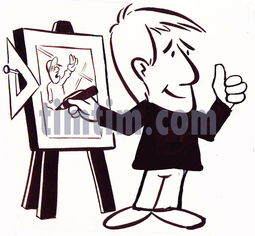 518x480 Free Drawing Of Artist At Work Bw From The Category Art Drawing