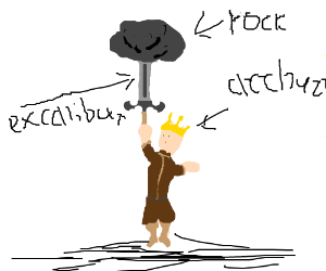 300x250 king arthur drawing excalibur