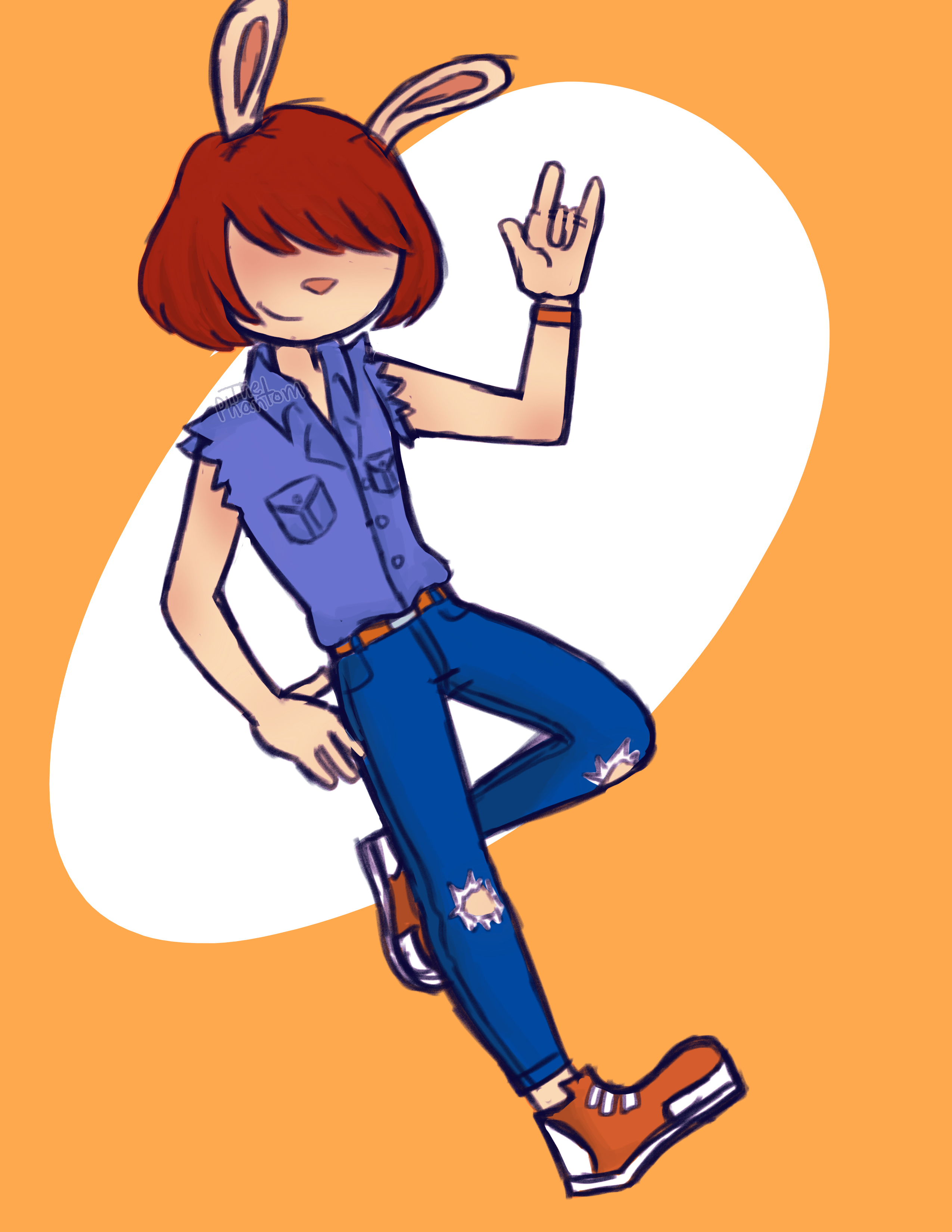 2550x3300 Cartoon Arthur Molly Rabbit Fanart Drawing