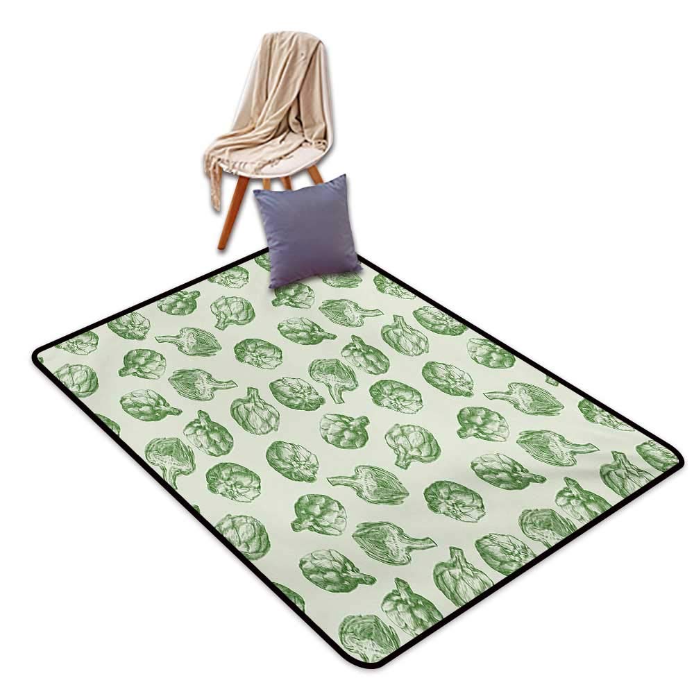 1000x1000 artichoke bathroom suction door mat detailed drawing