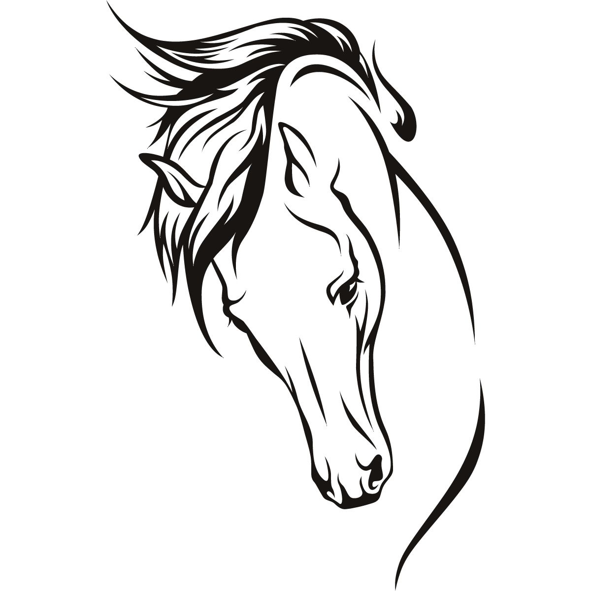 1200x1200 Horses Head Wall Art Stickers Wall Decal Transfers Horses