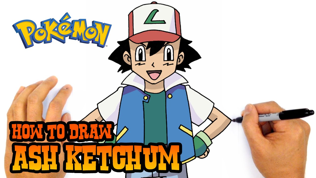 1280x720 How To Draw Ash Ketchum Pokemon