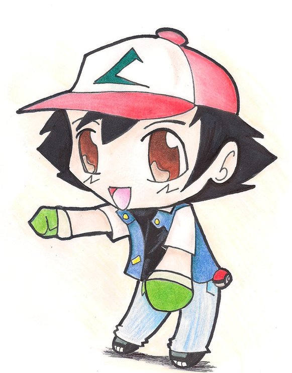 581x743 Chibi Ash Drawing