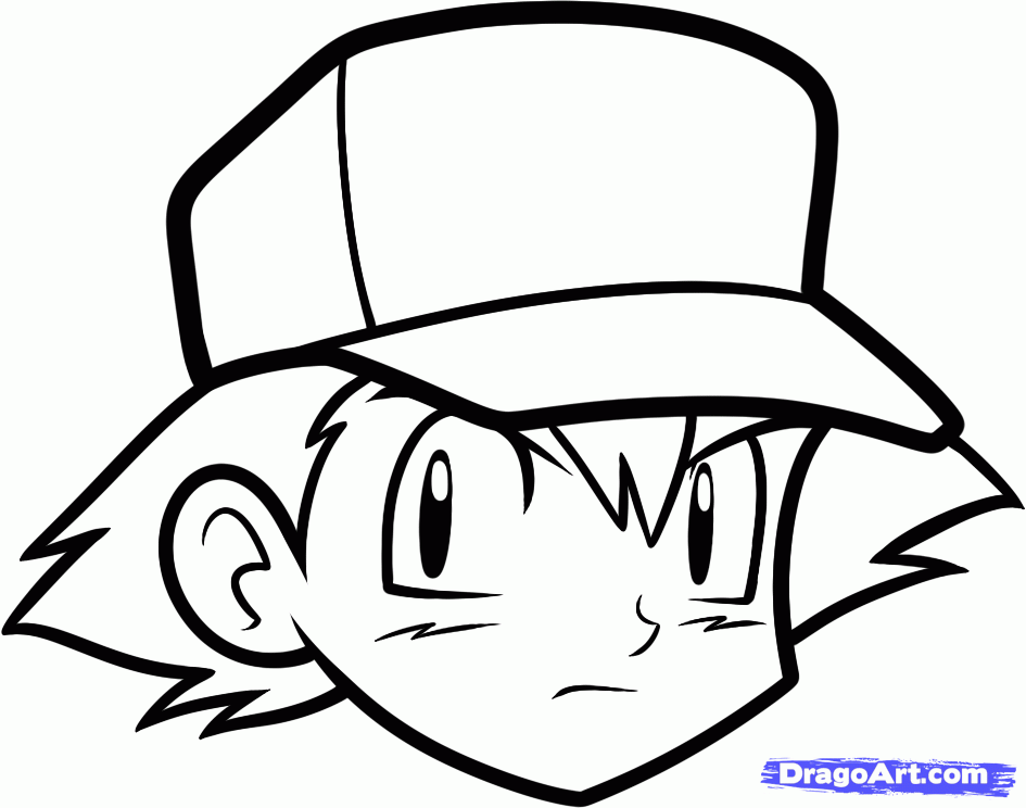 945x744 How To Draw Ash Ketchum Easy, Step