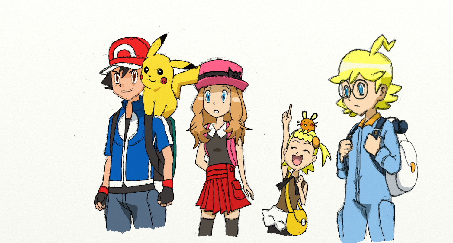 1500x803 Pokemon Xy Digital Drawing