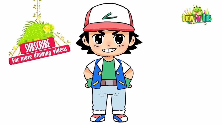 900x506 How To Draw Ash From Pokemon