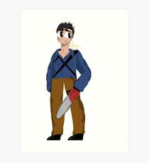210x230 Ash Williams Drawing Art Prints Redbubble