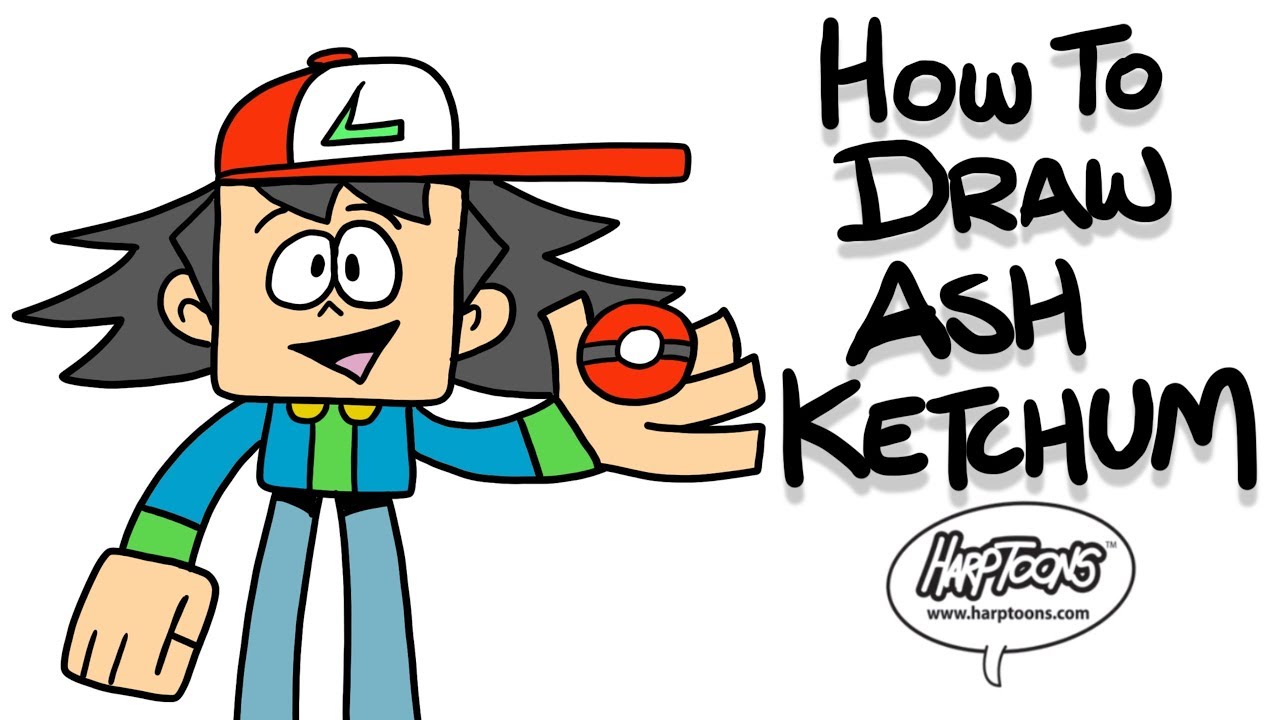 1280x720 Draw Ash Ketchum From Pokemon