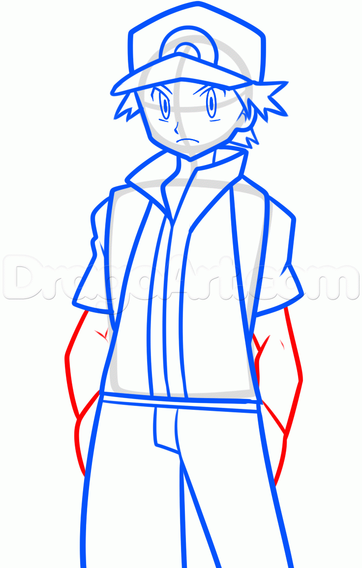 736x1153 Drawing Of Ash Ketchum How To Draw Jeff Gordon Jeff Gordon Step