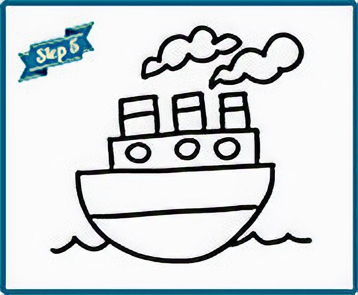 728x600 Drawing Ship Canon Pixmatown