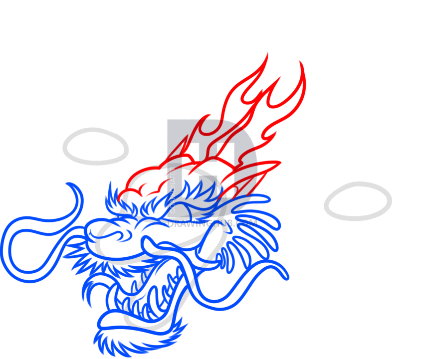 862x720 How To Draw A Chinese Dragon Tattoo, Step