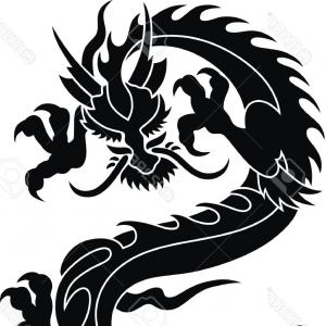 300x300 Vector Hand Draw Asian Dragon Sohadacouri