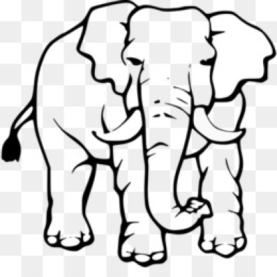 400x400 Download Free Png Free Download Asian Elephant Black And White