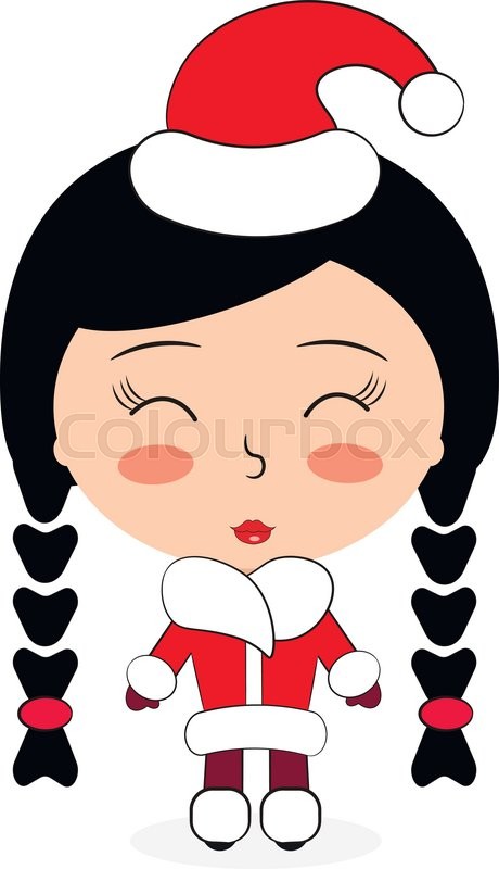 460x800 Asian Girl Isolated On A White Stock Vector Colourbox