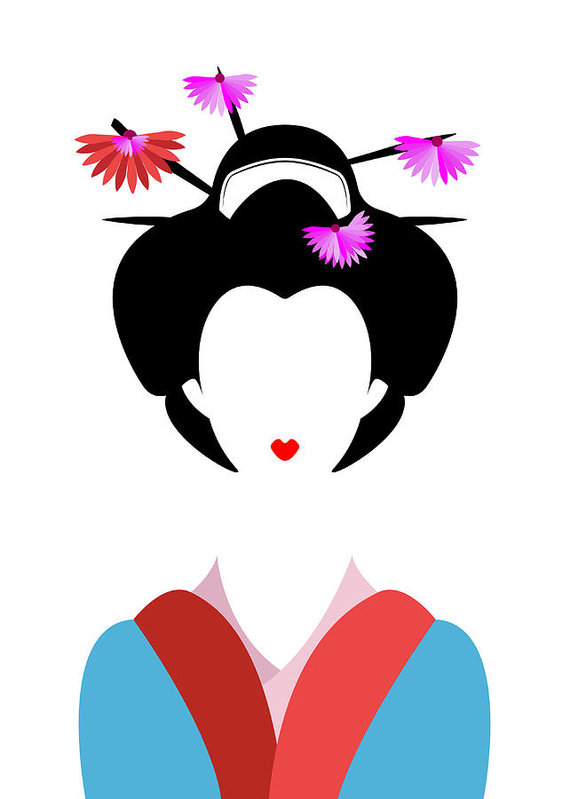 570x799 Portrait Of Japanese Or Asian Girl, Traditional Style