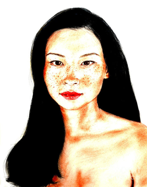 472x600 Asian People Drawings Fine Art America