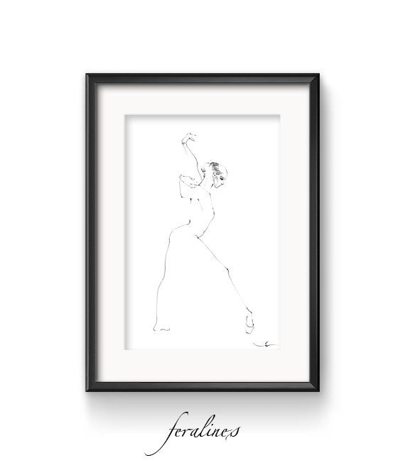 570x662 Contemporary Printable Black And White Drawing Ballet