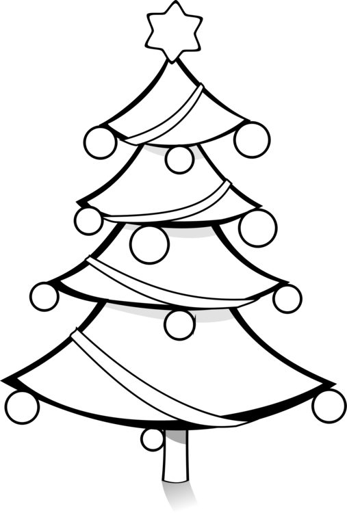 507x750 Excelent Christmas Tree Drawing Clip Art Christmas Cc0 Line Art