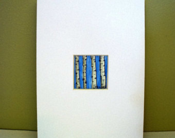 340x270 Aspen Tree Drawing Park City Utah White Birch Bark Blue Sky Etsy