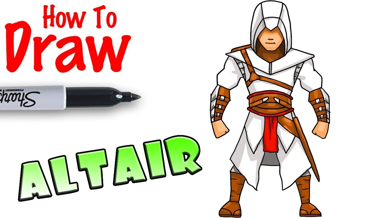 1280x720 how to draw altair assassin's creed