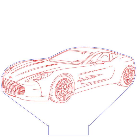 570x570 Awesome Aston Martin One Led Lamp Etsy