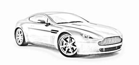 470x221 Car Pencil Drawing Pencil Drawings