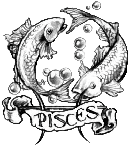 503x563 Collection Of Free Pisces Drawing Black Download On Ui Ex
