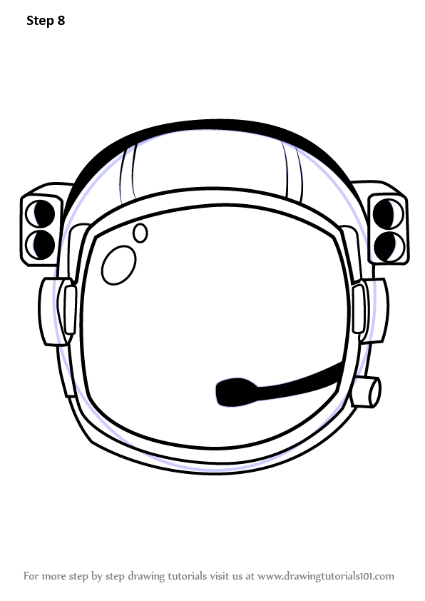 596x842 Learn How To Draw An Astronaut's Helmet