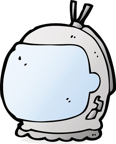 374x462 Cartoon Astronaut Helmet Premium Clipart