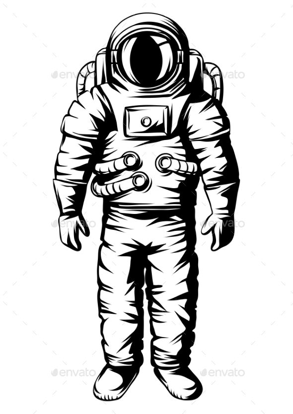 590x834 Illustration Of Astronaut Spaceman In Suit