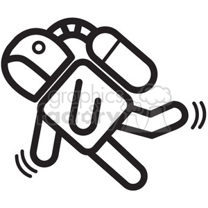 300x300 Astronaut In Space Vector Icon Clipart Royalty Free Icon