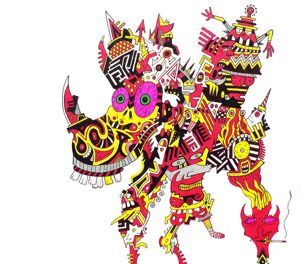 600x527 Asymmetrical Drawings Fine Art America