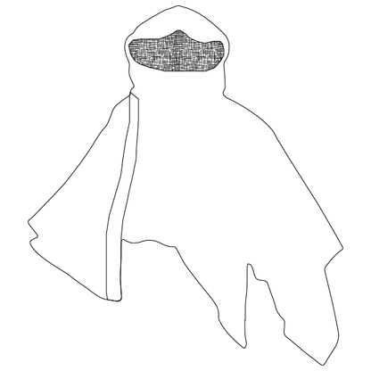416x416 Collection Of Free Cloak Drawing Asymmetrical Download On Ui Ex