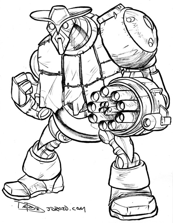 590x758 Asymmetrical Cowboy Bot Comics Are Great!