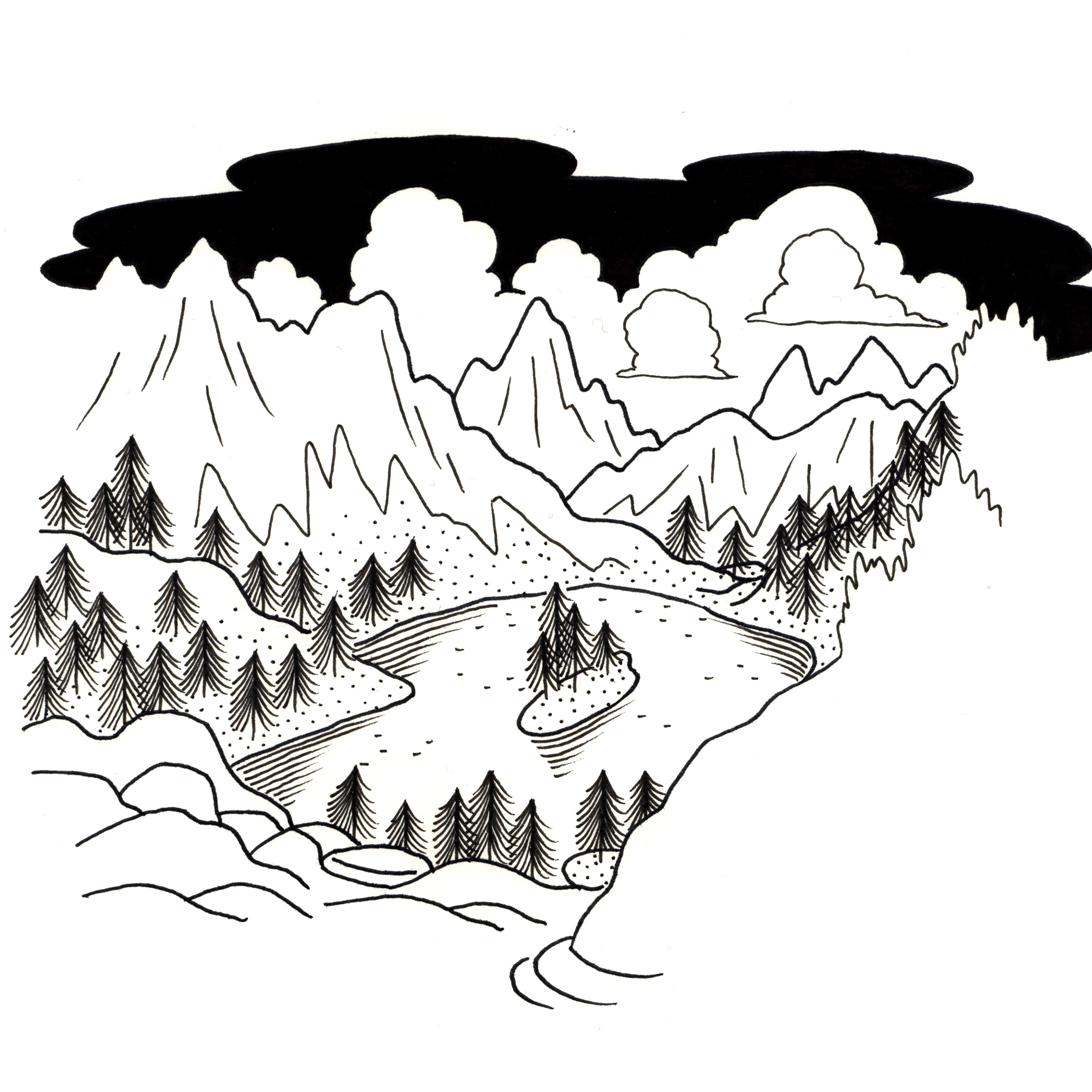 3543x3543 draw the mountain drawing workshop in les houches, mont blanc