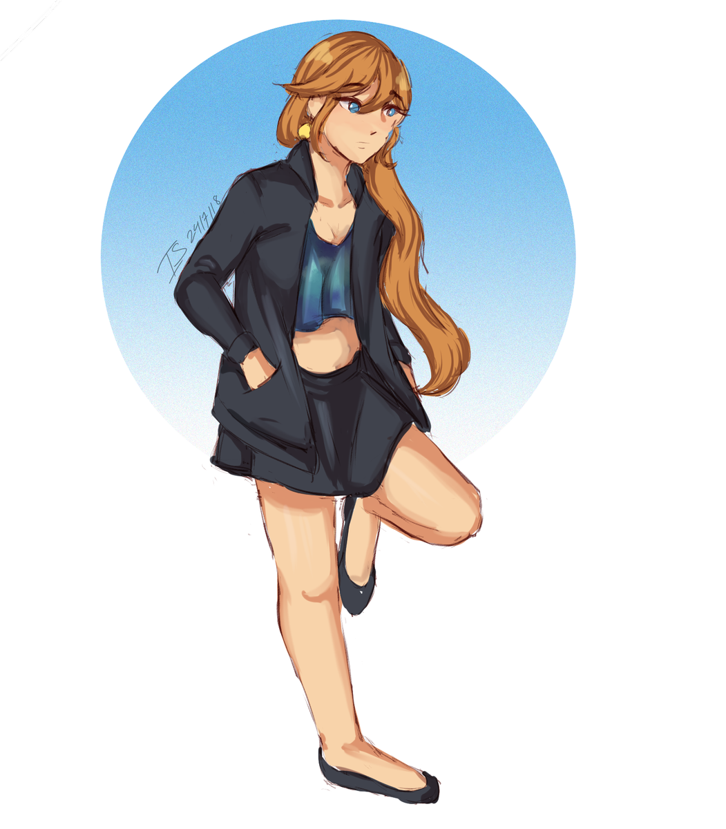 1051x1200 On Twitter I Like Drawing Athena In Outfits That Are