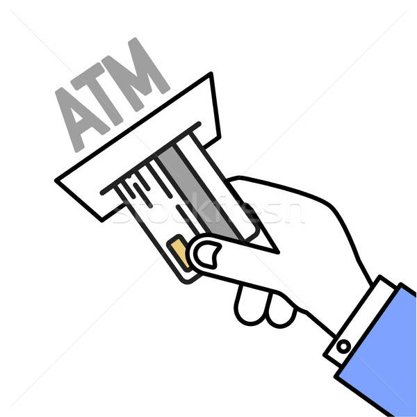 600x600 Insert Card Atm Vector Illustration Felix Pergande
