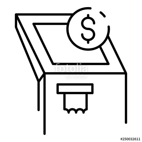 500x500 touch screen atm machine icon outline touch screen atm machine
