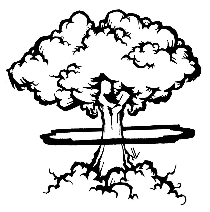 Atomic Bomb Drawing