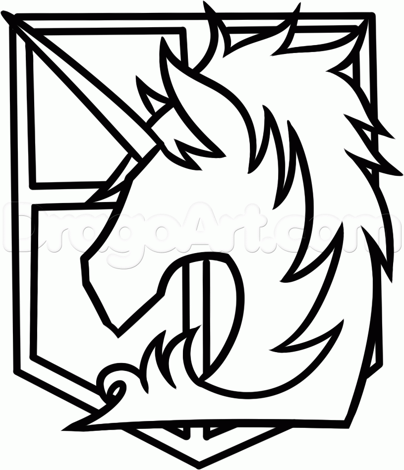 815x949 how to draw the military police brigade emblem, step