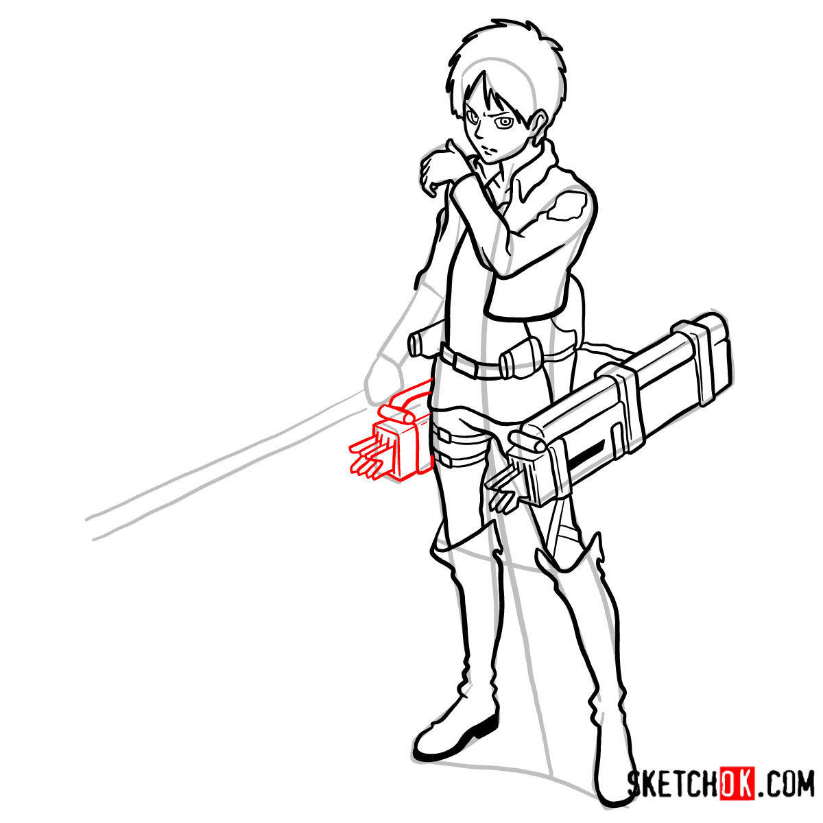 1200x1200 How To Draw Eren Jaeger With His Weapons Attack On Titan