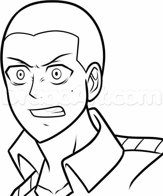 567x680 How To Draw Anime Attack On Titan