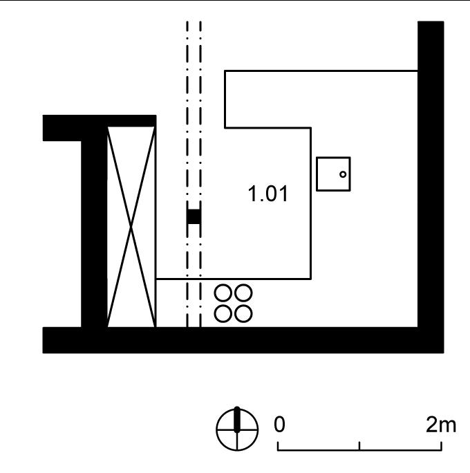 680x684 attic kitchen, bratislava, slovakia rules architects