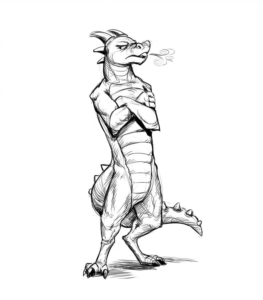 837x955 Dragon With Attitude