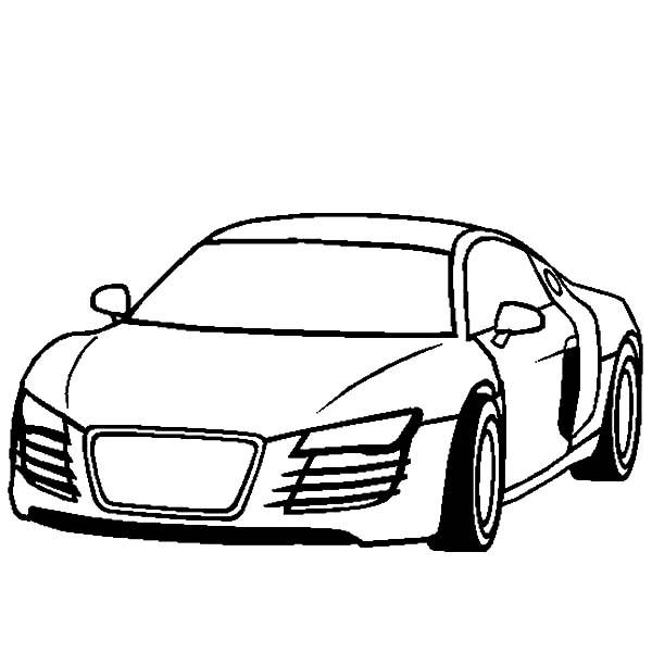 600x612 Audi Cars Coloring Pages