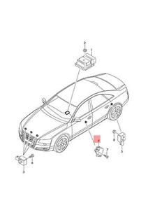 212x300 Genuine Crash Sensor For Airbag B Pillar, Rear Audi