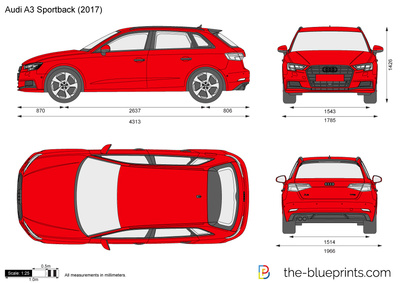 400x283 audi sportback vector drawing