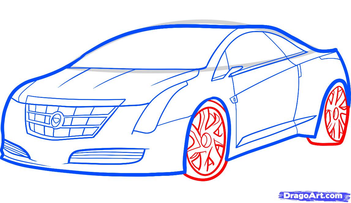 1147x664 how to draw a cadillac elr, cadillac elr, step