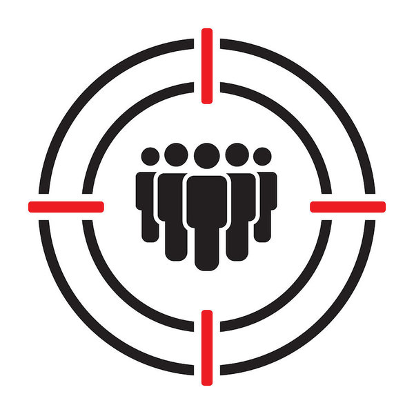 600x600 Target Audience Vector Icon Art Print